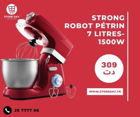 Strong Robot Pétrin 7 Litres-1500W