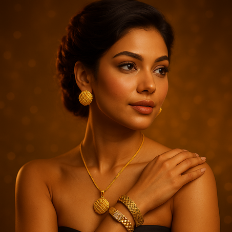 طقم مجوهرات بلاكيور فاخر بتصميم ملكي مميز