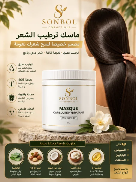 ماسك ترطيب الشعر مصمم خصيصًا لمنح شعرك نعومة ولمعانًا صحيًا