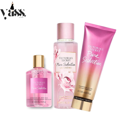 Ensemble Pure Seduction 3-en-1 : Brume, Lotion et Gel Douche