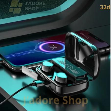 Écouteurs sans fil M10 TWS Bluetooth V5.0 à affichage LED avec Microphone 9D stéréo sport écouteurs étanches