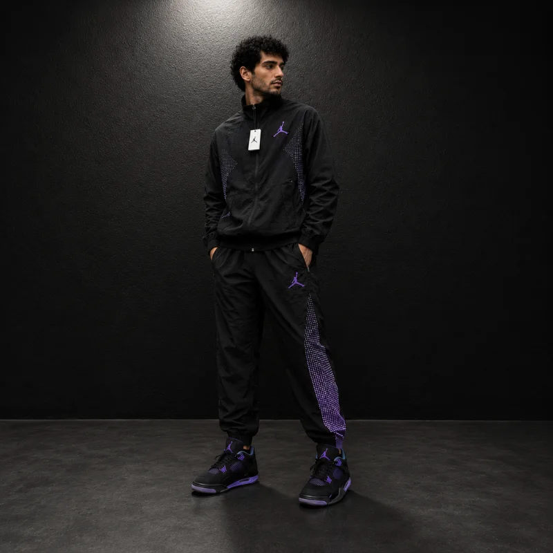 Ensemble Jordan Black Purple