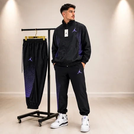 Ensemble Jordan Black Purple