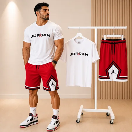 Ensemble Jordan Summer 2026 Blanc & Rouge