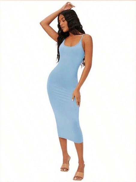 Robe Dînatoire Décontractée Ajustée À Bretelles Pour Rendez-vous