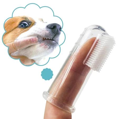 Super Soft Pet Finger Toothbrush فرشاة أسنان فائقة النعومة للحيوانات الأليفة