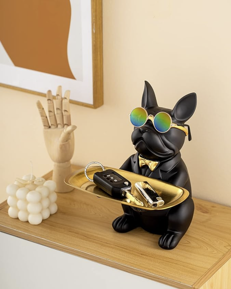 الديكور الحديث bulldog vintage حامل المفاتيح و الحلوى و المجوهرات الأكثر مبيعا في العالم