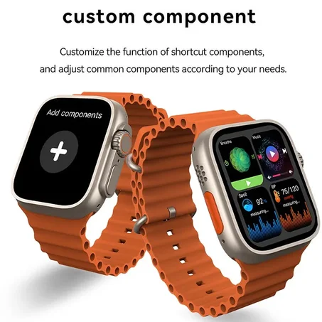 Montre connectée Ultra Series 8 pour hommes et femmes, étanche, écran HD, charge sans fil, appel Bluetooth, NFC, 49MM, pour Apple, nouveau