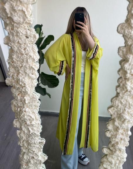 Kimono Berber Limon Green
