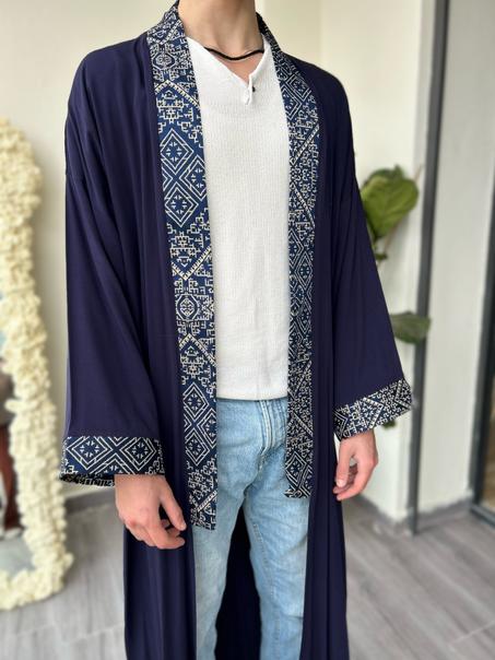 Navy Blue Kimono