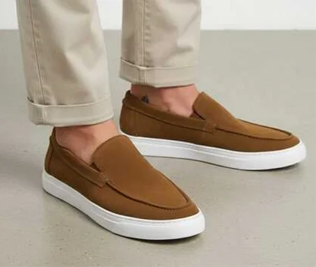 moucassin en daim bonne qualite