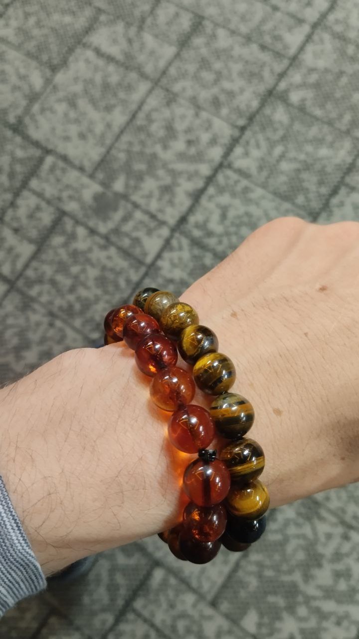 amber et oeil de tigre