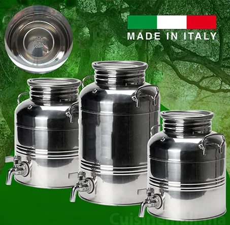 حاويات inox italy تخزين زيت الزيتون