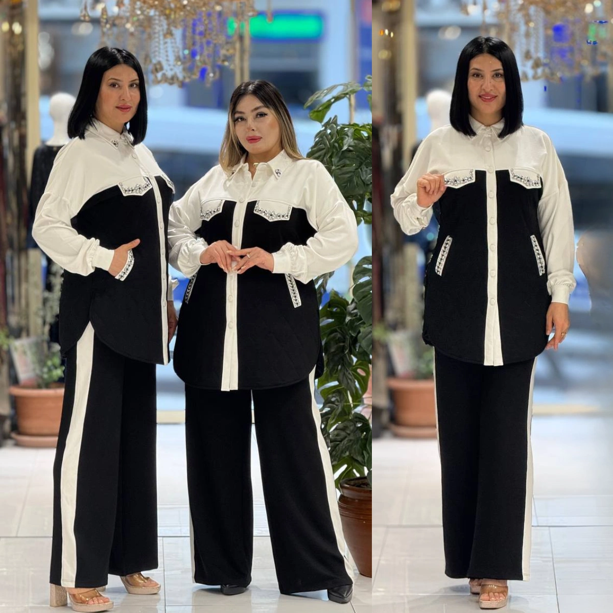 أنسومبل نسائي شتوي تركي 👑2026 – توب محجر فاخر بجودة عالية 👑