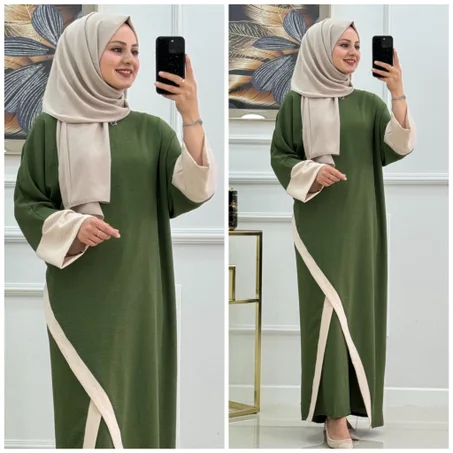 👑أناقة متكاملة للعيد… عباية مع سروال ستايل عصري🌙