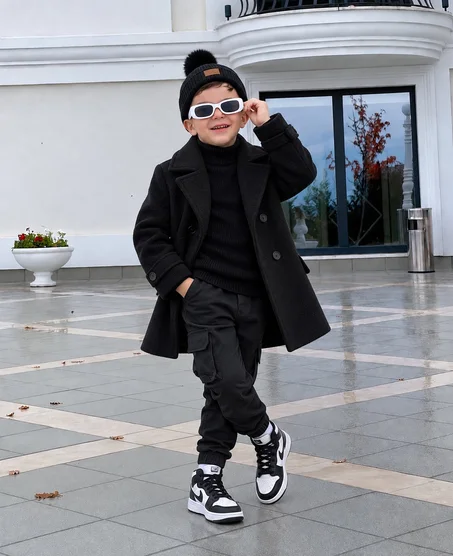🔹مونطو أنيق لي فصل شتاء🔹Fashion kids winter🔹