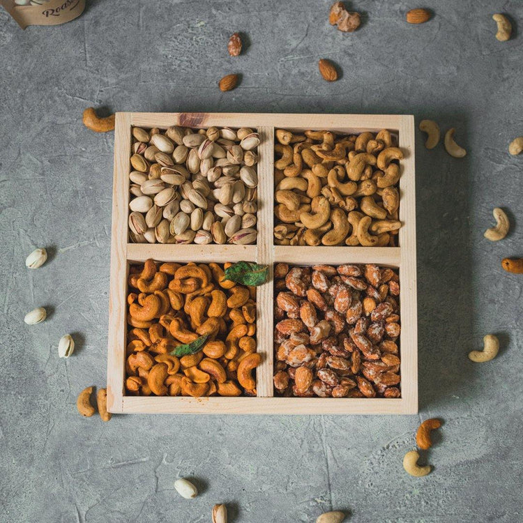 طبق مكسرات حلوة وحارة - متوسط