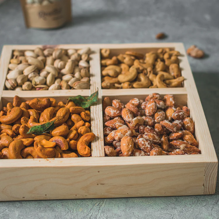 طبق مكسرات حلوة وحارة - متوسط