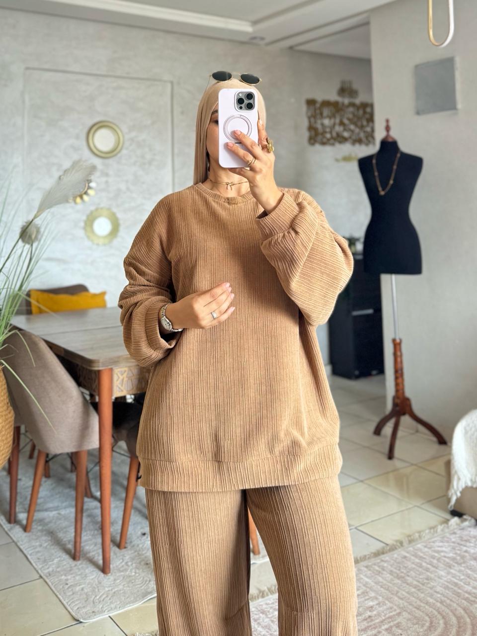 ✨ فاخر – إطلالة أنيقة لكل يوم  Ensemble Jackuard✨