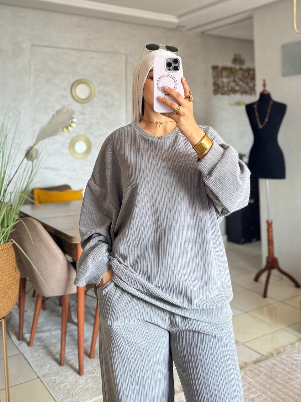 ✨ فاخر – إطلالة أنيقة لكل يوم  Ensemble Jackuard✨