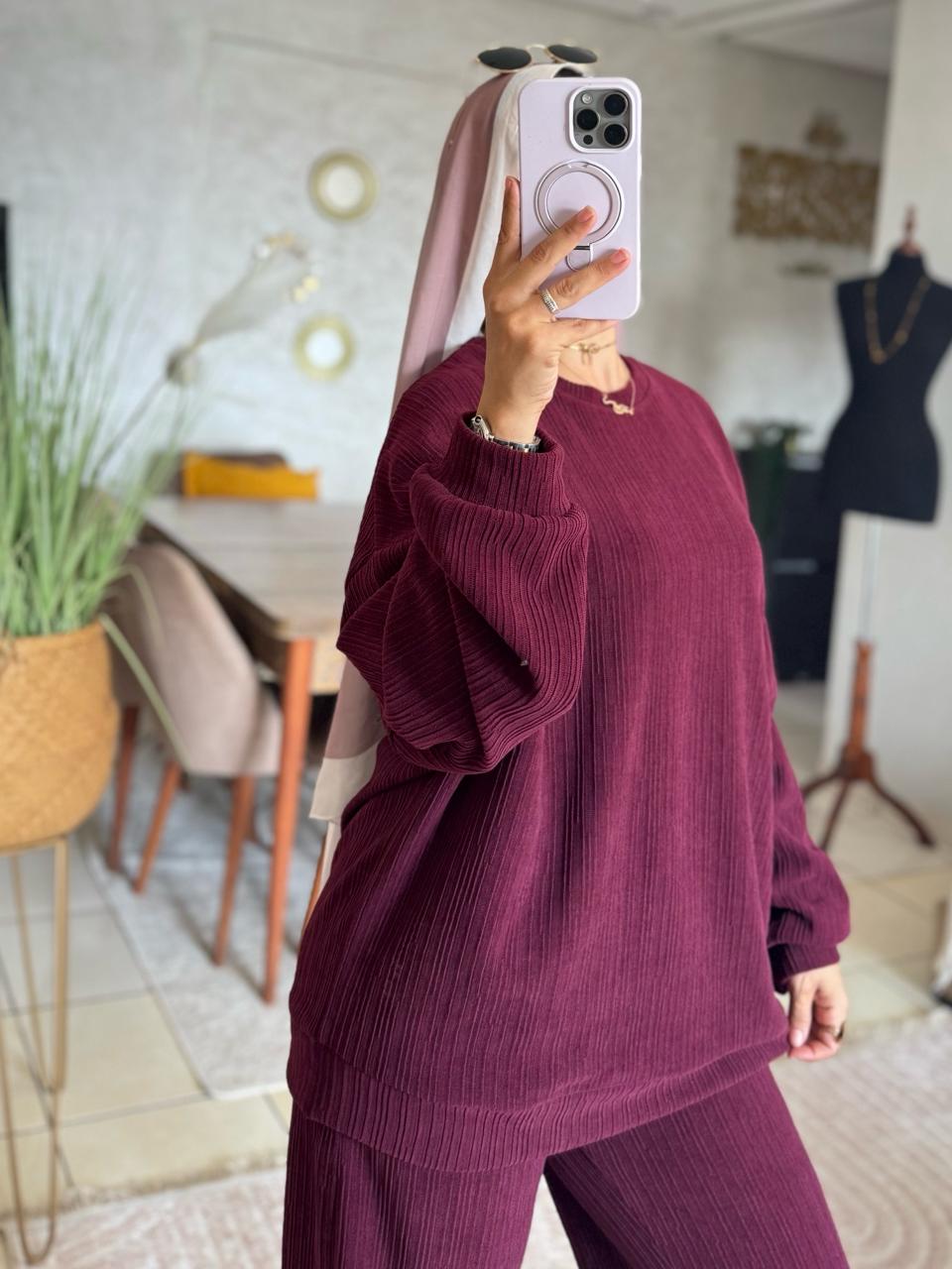 ✨ فاخر – إطلالة أنيقة لكل يوم  Ensemble Jackuard✨