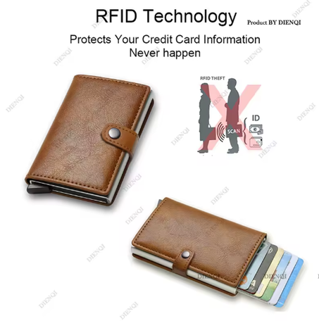 Portefeuille porte-carte de crédit en Fiber de carbone pour hommes