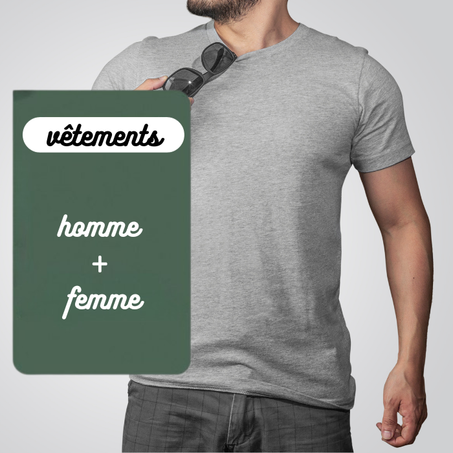 vêtements homme + femme