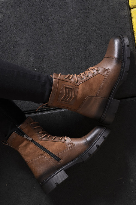 Men's Lace-up Ginger Boots