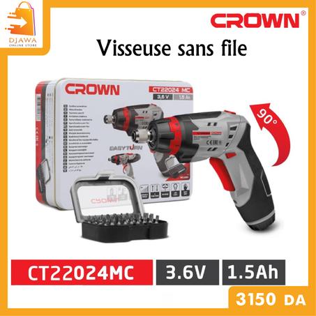 Crown Mini Visseuse A Batterie Lithium 3.6v