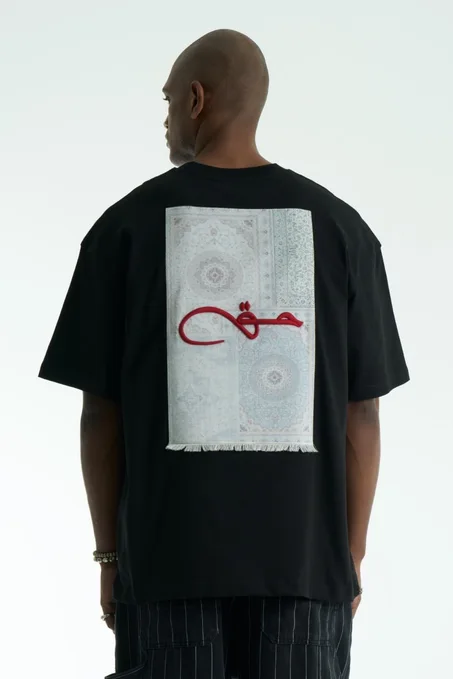 tshirt oversize حق noir