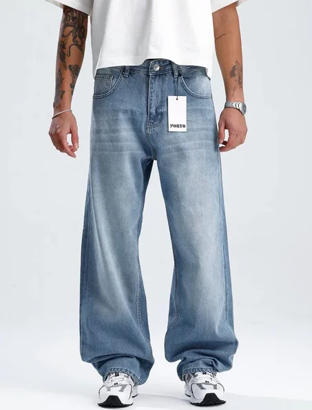SUPER BAGGY PORTO BLEU CIEL