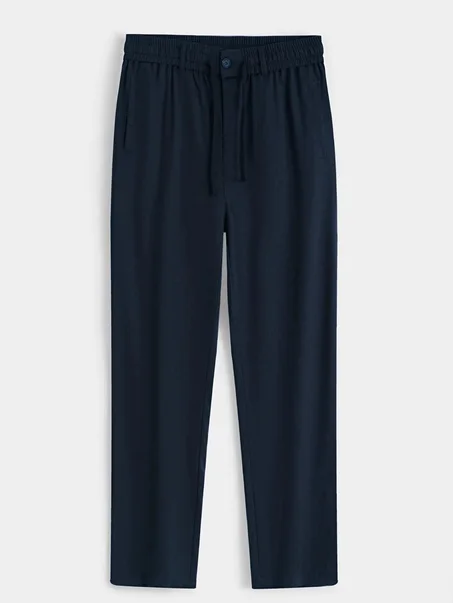 pentalon old money FRILIVIN bleu nuit