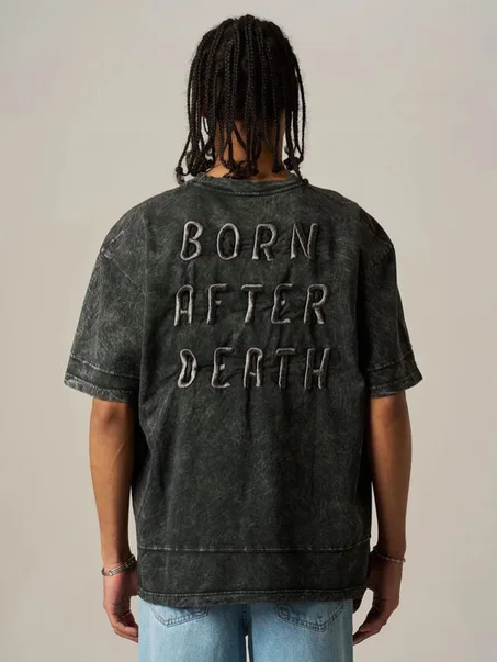 tshirt oversize BORN AFTER DEATH