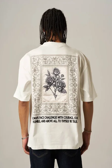tshirt oversize flower