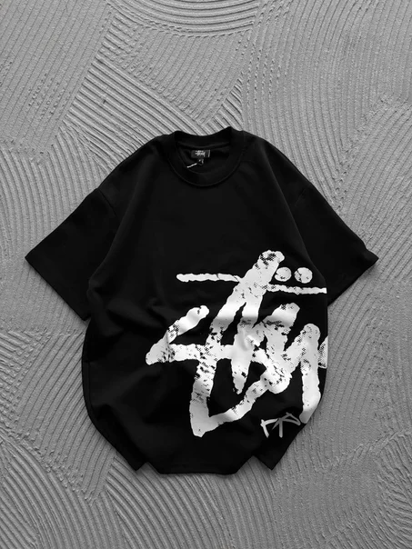 tshirt oversize stussy noir
