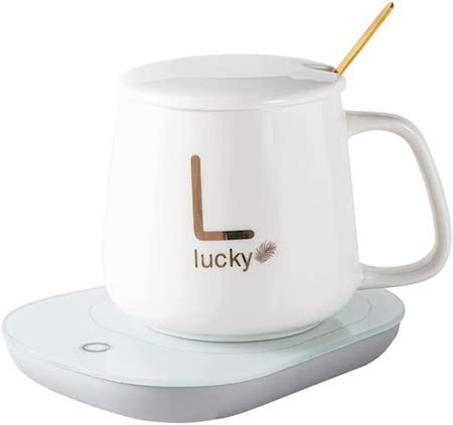 Smart Cup/Mug for Warming Drinks - White     كوب ذكي لتسخين المشروبات - أبيض