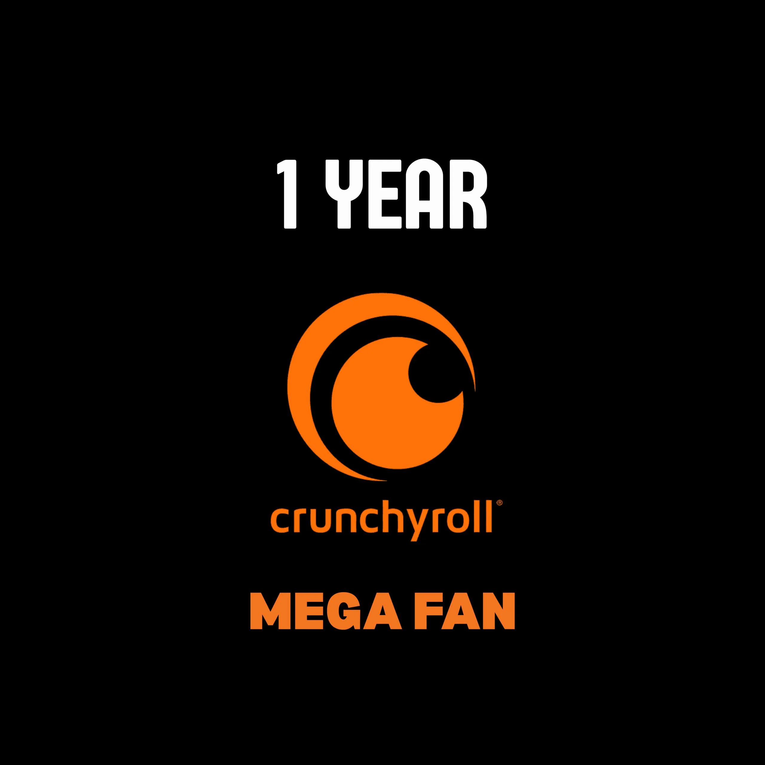 Crunchyroll MEGA FAN Account -12 months