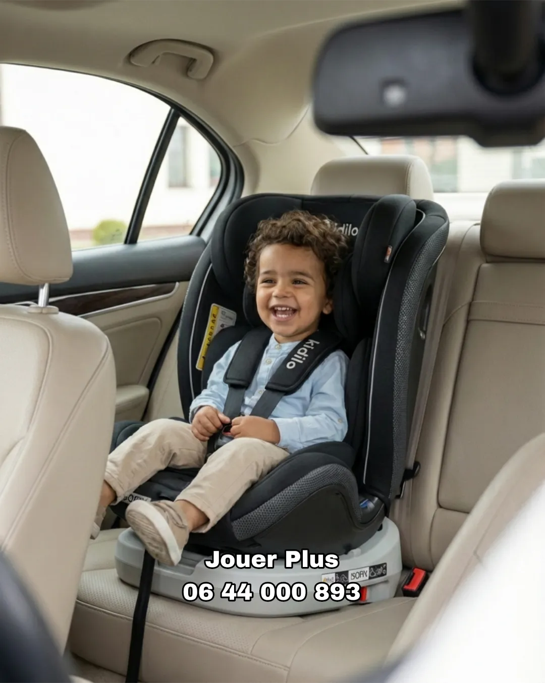 Siège Auto Kidilo Pivotant 360° avec ISOFIX - Évolutif de 0 à 36 Kg (Naissance à 12 ans)