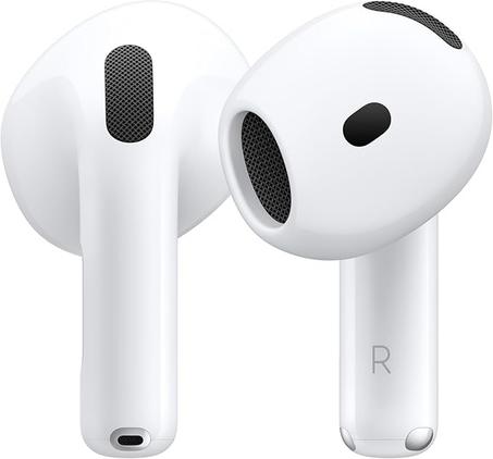 "سماعات أبل AirPods 4 لاسلكية بصوت مكاني وعلبة شحن USB-C"
