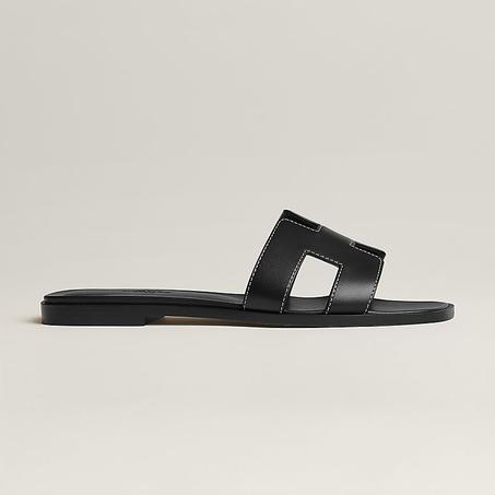 Oran sandal Noir Hermes