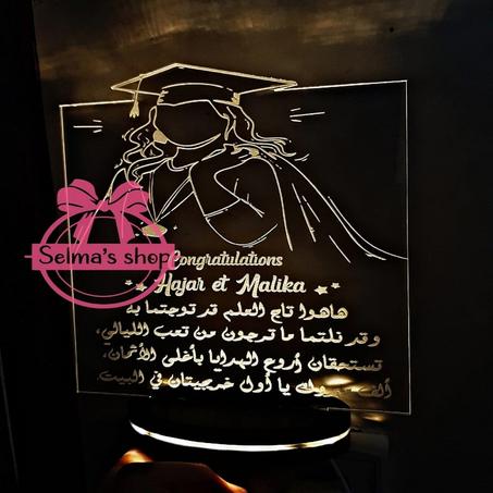 Trophée de réussite personnalisé en plexiglas