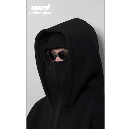 Balaclava hoodie (ninja hoodie) high quality ✅100% cotton