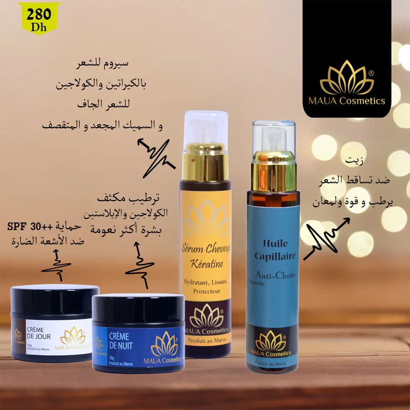 Pack Hydratation facial et Capillaire fortifiante