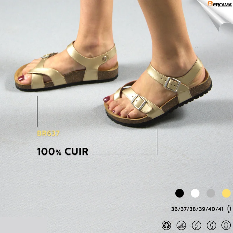 Sandale avec étroites brides