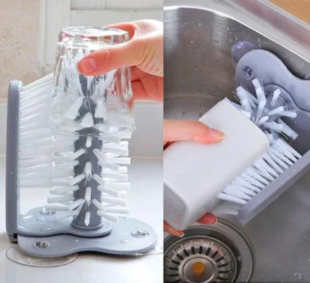 Tumbler washing brush