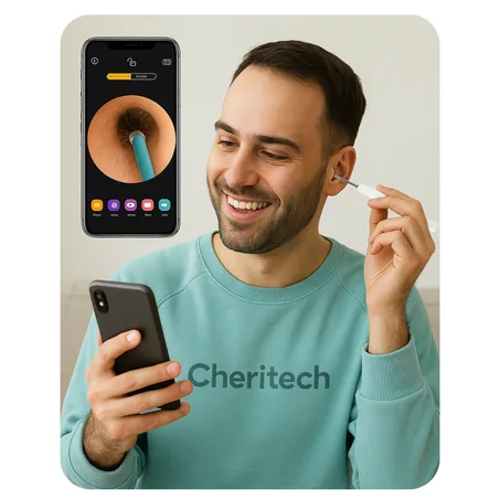 جهاز منظف الأذن الذكي مع كاميرا بدقة FHD
