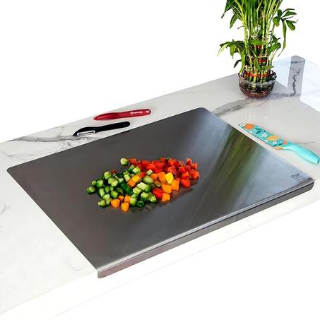 Planche à Découper Multifonction en Acier Inoxydable