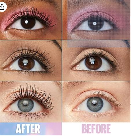 ماسكارا سكاي هاي قابلة للغسل من ميبلين نيويورك لزيادة الرموش وتكثيفها وإطالتها وتحديدها وتمويجها ومضاعفتها، تتوافر باللون الأسود الداكن وبحجم 7 مل مل