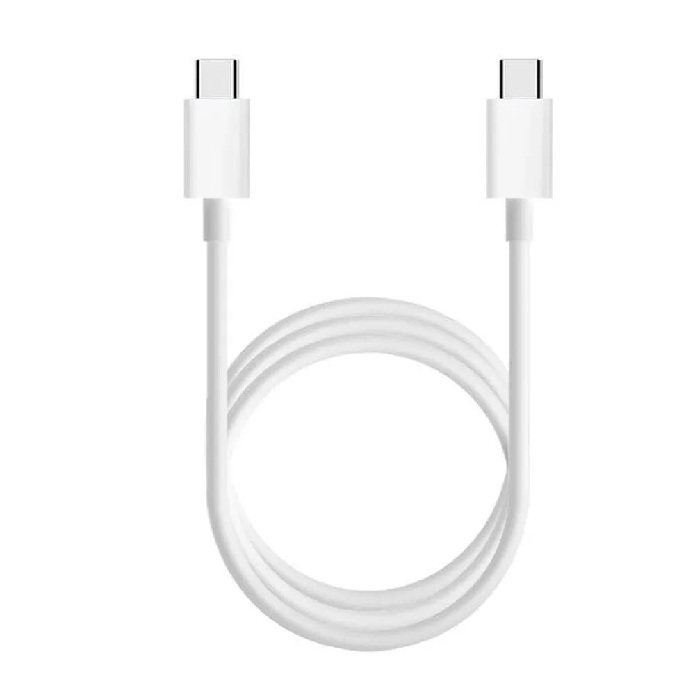 Cable USB Tipo C a Tipo C Blanco – Carga Rápida
