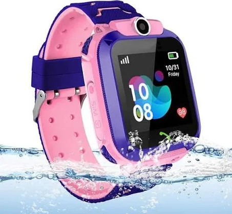 Reloj Inteligente para Niños con Llamadas, Chip y GPS Rosa-Azul